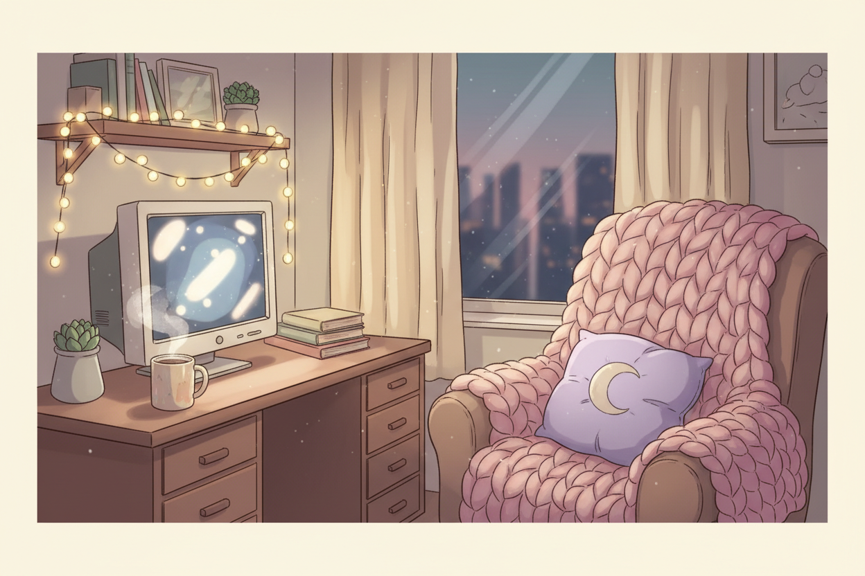 Lofi study setting